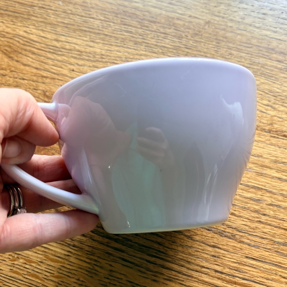 2006 Starbucks Lavender Coffee Mug and matching saucer- 12 oz cup. - Picture 11 of 13